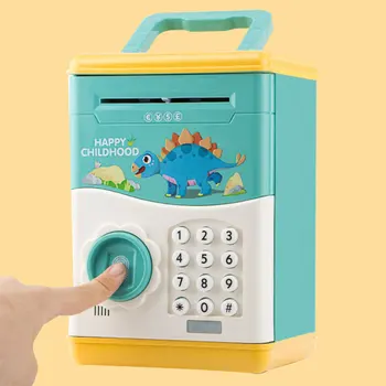 

Automatic Deposit Banknote Electronic Piggy Bank ATM Password Money Storage Boxes Cash Coins Saving Box Atm Bank Safe Box Gift