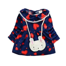 Детское платье с цветочным рисунком; Хлопковое платье с длинными рукавами для младенцев; платья для малышей; Одежда для девочек