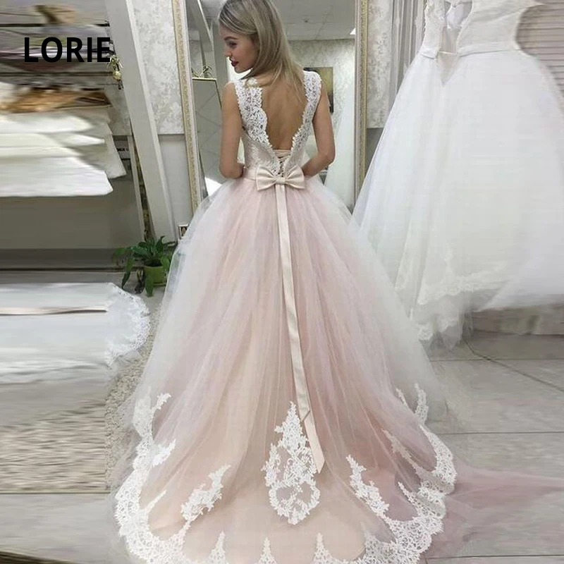 LORIE Elegante Kant Geappliceerd Baljurk Trouwjurken Soft Tulle Corset Vetersluiting Tie Bruidsjurk Boho Bruidsjurken LORIE Elegante Kant Geappliceerd Baljurk Trouwjurken Soft Tulle Corset Vetersluiting Tie Bruidsjurk Boho Bruidsjurken