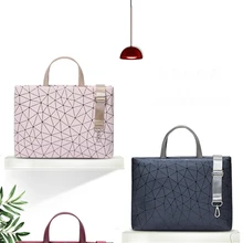 Women's Briefcases Travel Necessary Laptop A4 Document Computer Phone Wallet Notebook Storage Handbag Stylish Crossbody Supplies