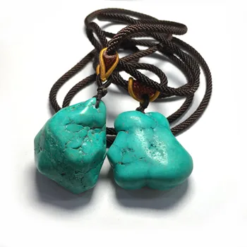 

New Turquoises Pendant Necklaces Long Women Sweater Chain Water Accessories Jewelry