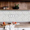 3D DIY Home Kitchen Sticker Decor 1/5/10 PCS Waterproof Block Shape Epoxy Resin Rubber Wall Self Adhesive Brick Art Wall Decals ► Photo 2/6