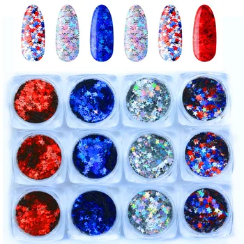 

Nail Sequins Mixed Laser Symphony Four Corners Star Five-pointed Star Butterfly Nail Sticker Decorations Nail Ornament