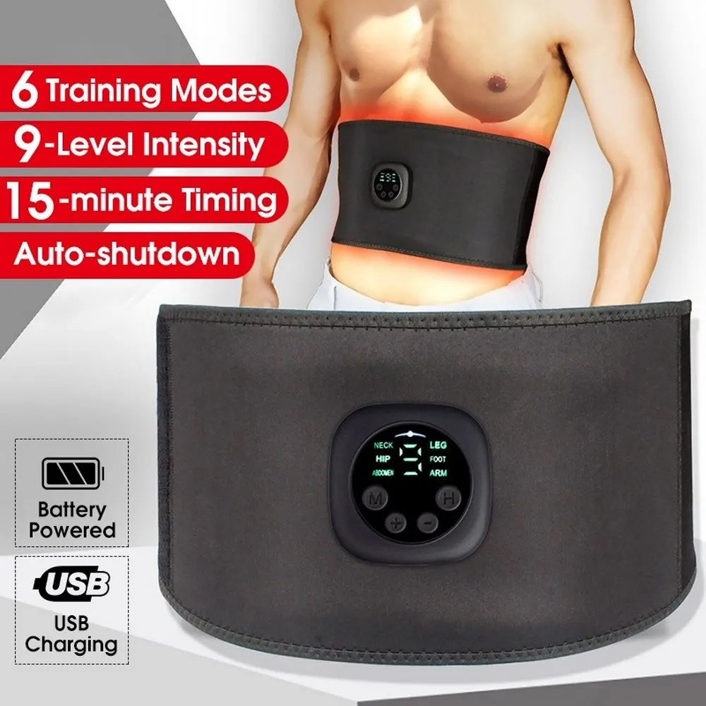 

Slimming Belt 6 Files 9 Levels Waist Trainer Girdles Slimming Belt Waist Corset Tummy Girdleintelligent Weight Loss Instrument 6