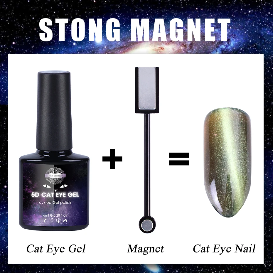 Двойная магнитная палочка для украшения ногтей кошачий глаз магнит для Полимеризации Гель-лака 3d линии газа эффект Магнитный съемник для жестких бирок для электронного отслеживания товара, инструменты для резьбы по дереву BE537-1