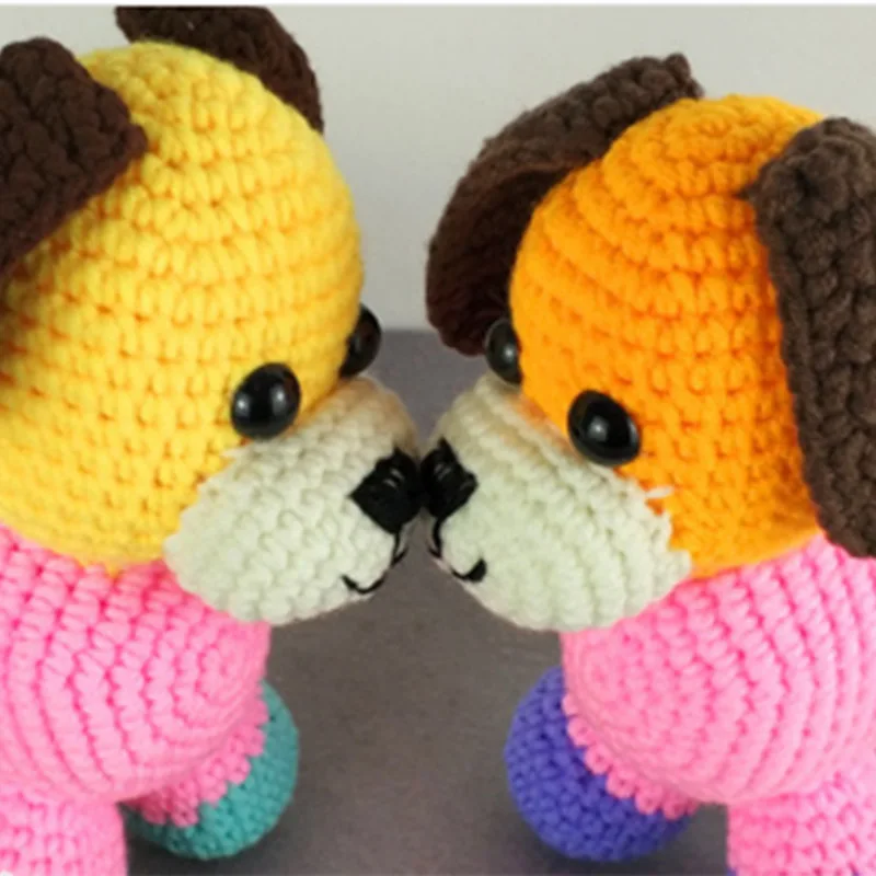 Yeni El Yapimi Gokkusagi Kopek Tig Diy Orgu Oyuncak Yun Orgu Kopek Bebek Mobilya Dekorasyonu Orgu Pelus Oyuncak Cocuklar Icin Hediyeler Stuffed Plush Animals Aliexpress