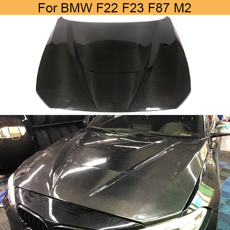 Крышка капота переднего двигателя из углеродного волокна для BMW F22 F23 F87 M2 2014-2018
