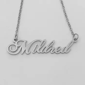 

Custom Name Necklace Personalized Stainless Steel Gold Necklace Women Charms Long Chain BFF Fashion Jewelry Gift Collier Femme
