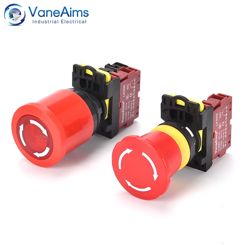 VaneAims power emergency stop button LA36M 01ZS normally closed stop