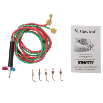 

Welder Set Gas Oxygen Welding Torch Acetylene Cutting Kit w/ 5 Nozzles For Jewelry Dental Tool