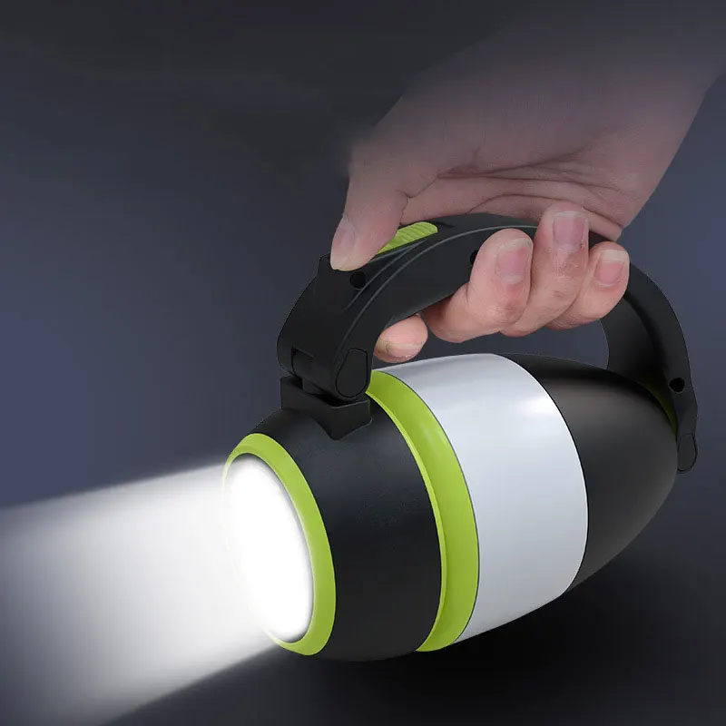 

NEW LED Camping Light Super Bright Rechargeable Hiking Lantern Fishing Torch Spotlight LED Light Portable Flashlights
