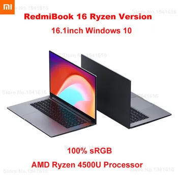 

Xiaomi RedmiBook Laptop ноутбук 16 Ryzen Version 16.1 inch 100% sRGB AMD R7-4700U Radeon Graphics 16GB DDR4 SATA SSD Notebook