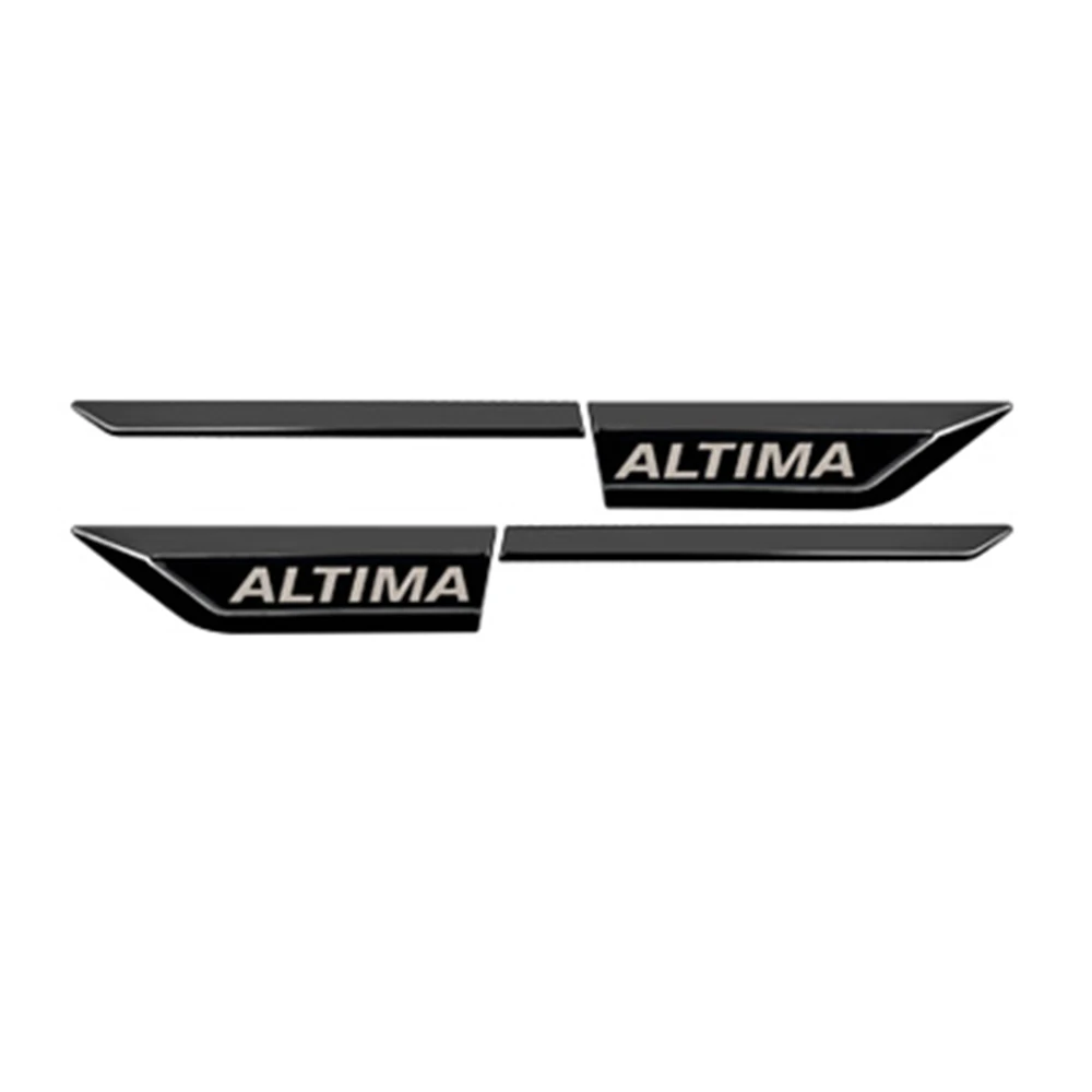 1 пара переднее крыло эмблема наклейка кузова молдинги для Nissan Altima аксессуары Стайлинг автомобиля - Название цвета: Черный
