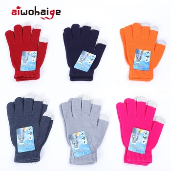 

2019 New Knitted Gloves Men Women Winter Touch Screen Gloves Outdoor Cotton Mittens Driving Bikes Warm Unisex Call Talking