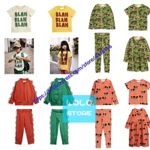 Предпродажа динозавра для мальчика, зимний комплект, одежда для маленьких мальчиков с длинными рукавами и рисунками из мультфильмов Комбинезоны с леопардовым принтом для маленьких девочек; хлопковые брюки для девочек детская одежда