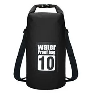 5L 10L 15L 20L PVC водонепроницаемая сумка для отдыха на природе, каноэ, каяк, рафтинг, Пляжная спортивная сумка для плавания, дорожный набор, рюкзак, сумки для хранения - Цвет: Black 10L