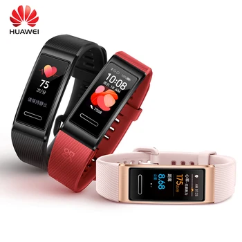 

Original Huawei Band 4 Pro GPS Smart Band Metal Frame Color Touchscreen Blood oxygen Swim Heart Rate Sensor Sleep Bracelet