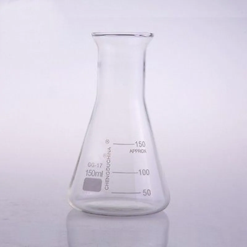 150ml Bell Mouth Borosilicate Glass Conical Erlenmeyer Flask For Chemistry LaboratoryFlask
