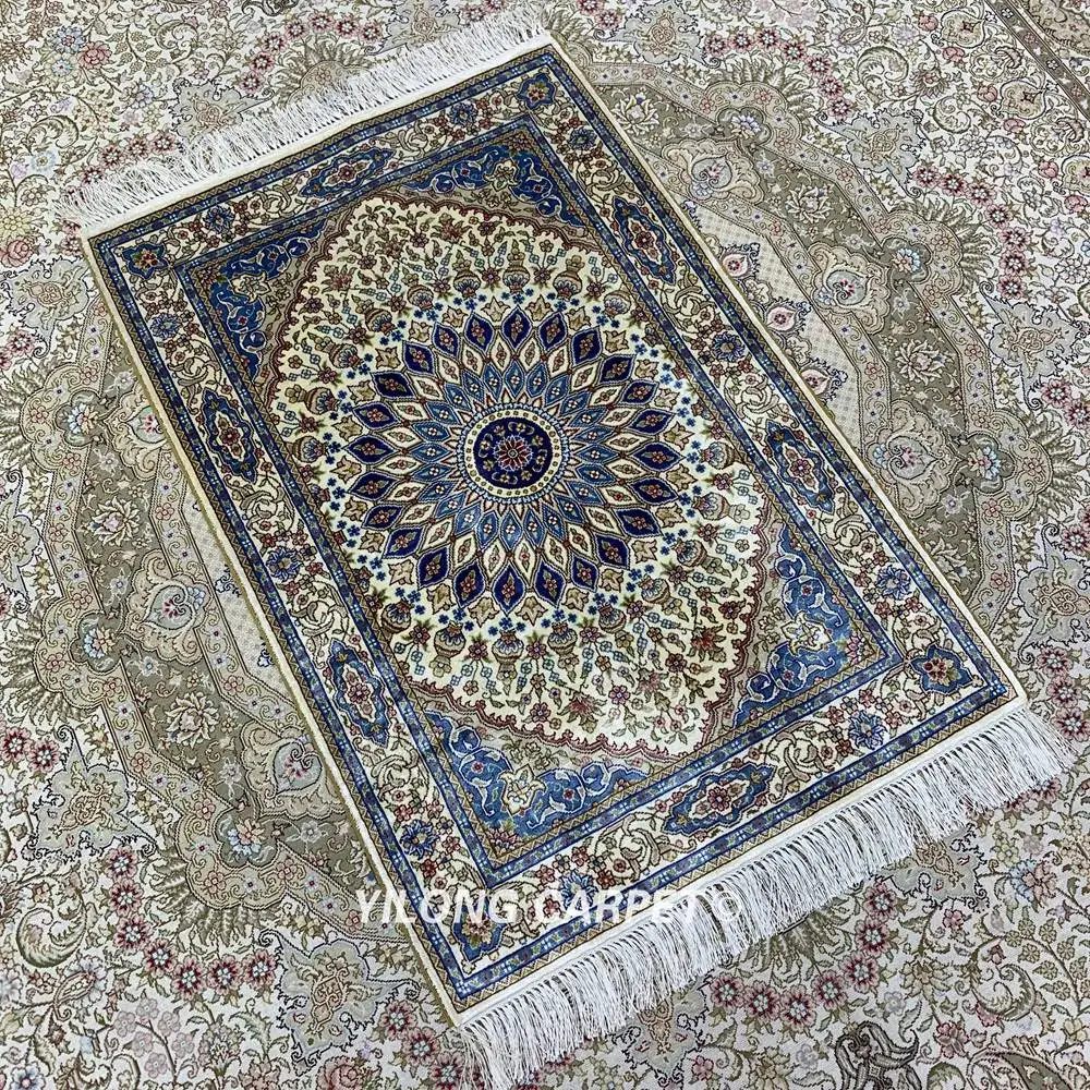 Yilong 2'x3' Hereke шелковый ковер ручной работы Изысканные турецкие ковры(ZQG358A
