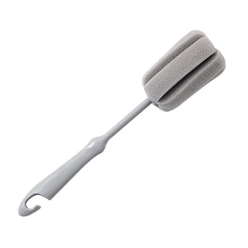 

1Pc Sponge Brush Milk Bottle Cup Glass Washing Cleaning Kitchen Cleaner Tools Cup Cleaning Brush Plastic Short Handle