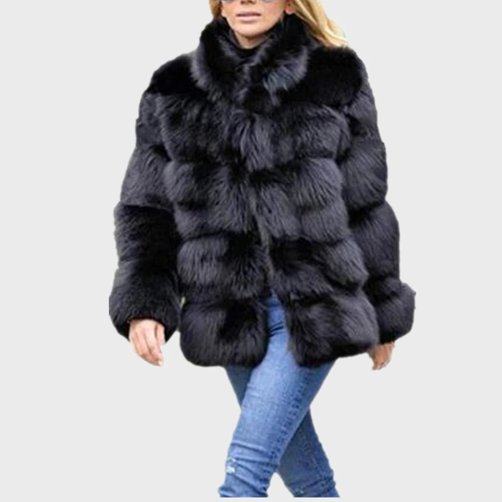 Proverb subtle have confidence Women Winter Luxury Faux Fox Fur Coat Slim Long sleeve collar coat Faux Fur  Jacket Outwear Women Fake Fur Coats|faux fox fur coat|fake fur coatsfur coat  - AliExpress