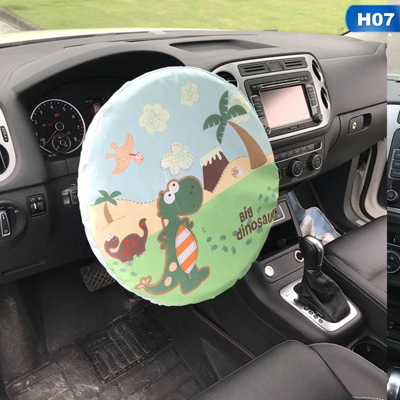 H07 Анти горячий тепловой защиты автомобиля солнцезащитный авто часть руля крышка Солнцезащитный козырек тепла 38 см Диаметр - Название цвета: H07