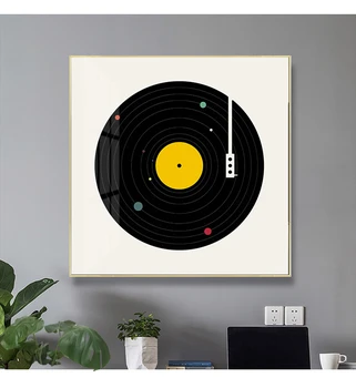 

Pop Art Record Wall Art Canvas Painting Nordic Posters and Prints Wall Pictures for Living Room Home Decor