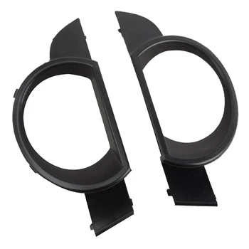 

2Pc Car Left&Right Front Bumper Fog Light Frame Grille Cover For- Q7 2007-2009 4L0807489 / 4L0807490