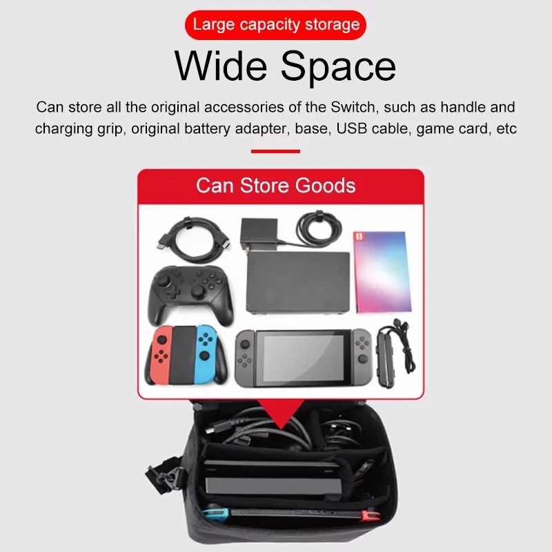 For Nintend Switch Storage Bag Cover Case EVA Portable Scratch Resistant Shockproof High Quality Carrying Bag For Nintend Switch