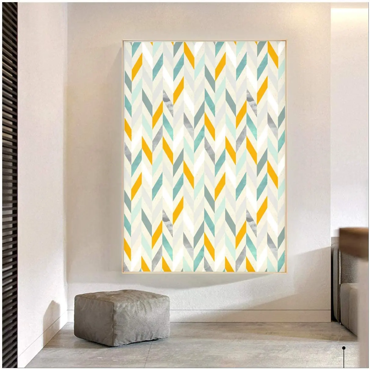 Pré-colado Contato Papel, Mural de parede para sala, 3m