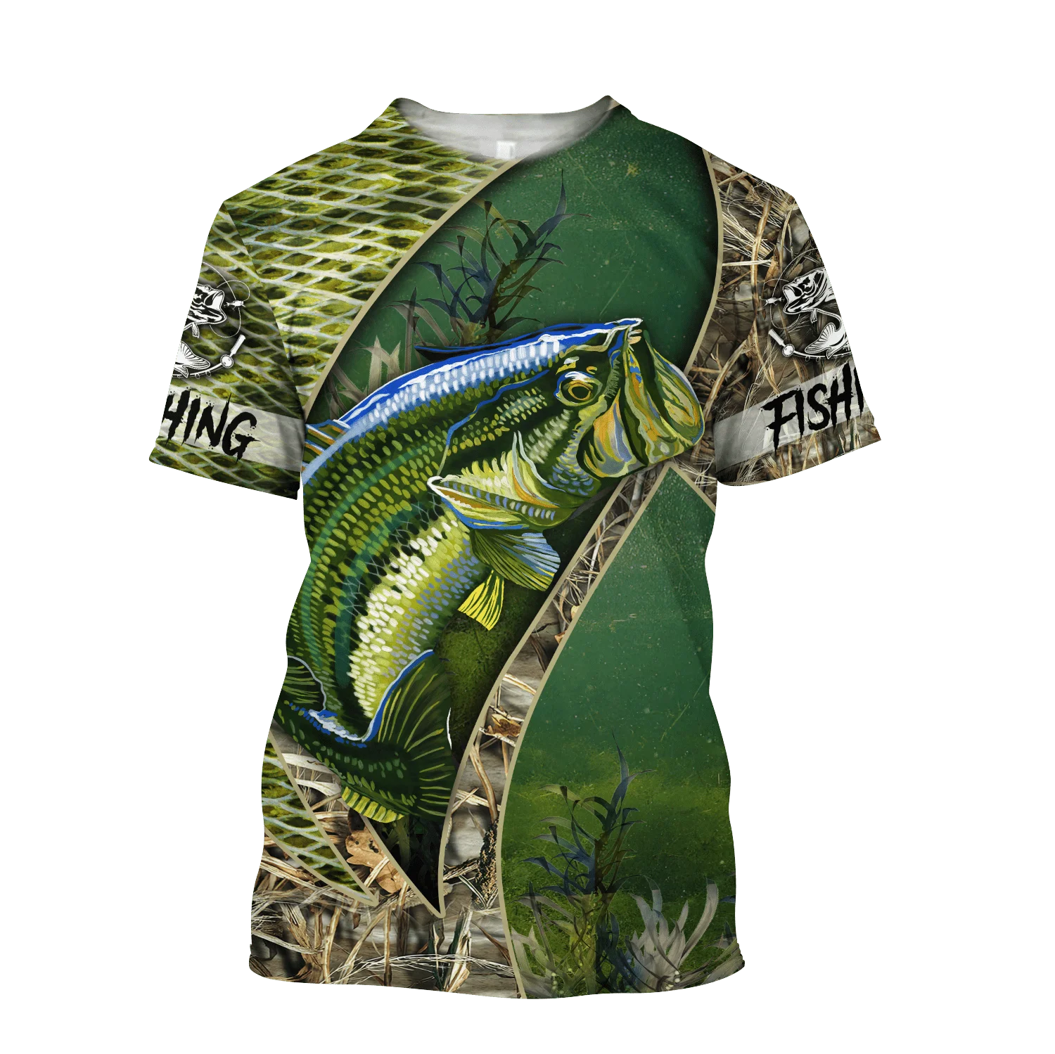 Heißer Verkauf t hemd Crappie Angeln camo Muster 3D Gedruckt Herren Sommer Oansatz kurzarm Unisex Casual sport T-shirt 13 stile – Detail 15