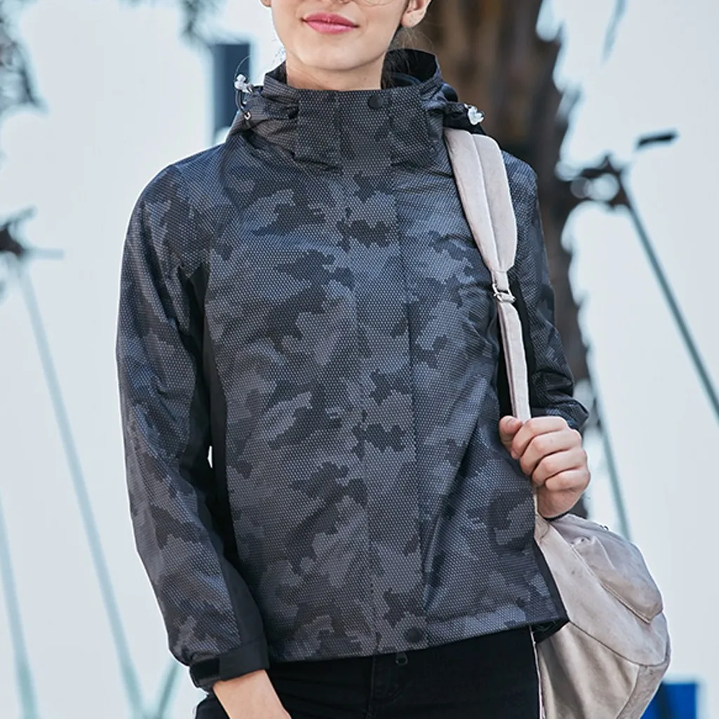 Женская Повседневная модная Водонепроницаемая быстросохнущая дышащая спортивная куртка для походов