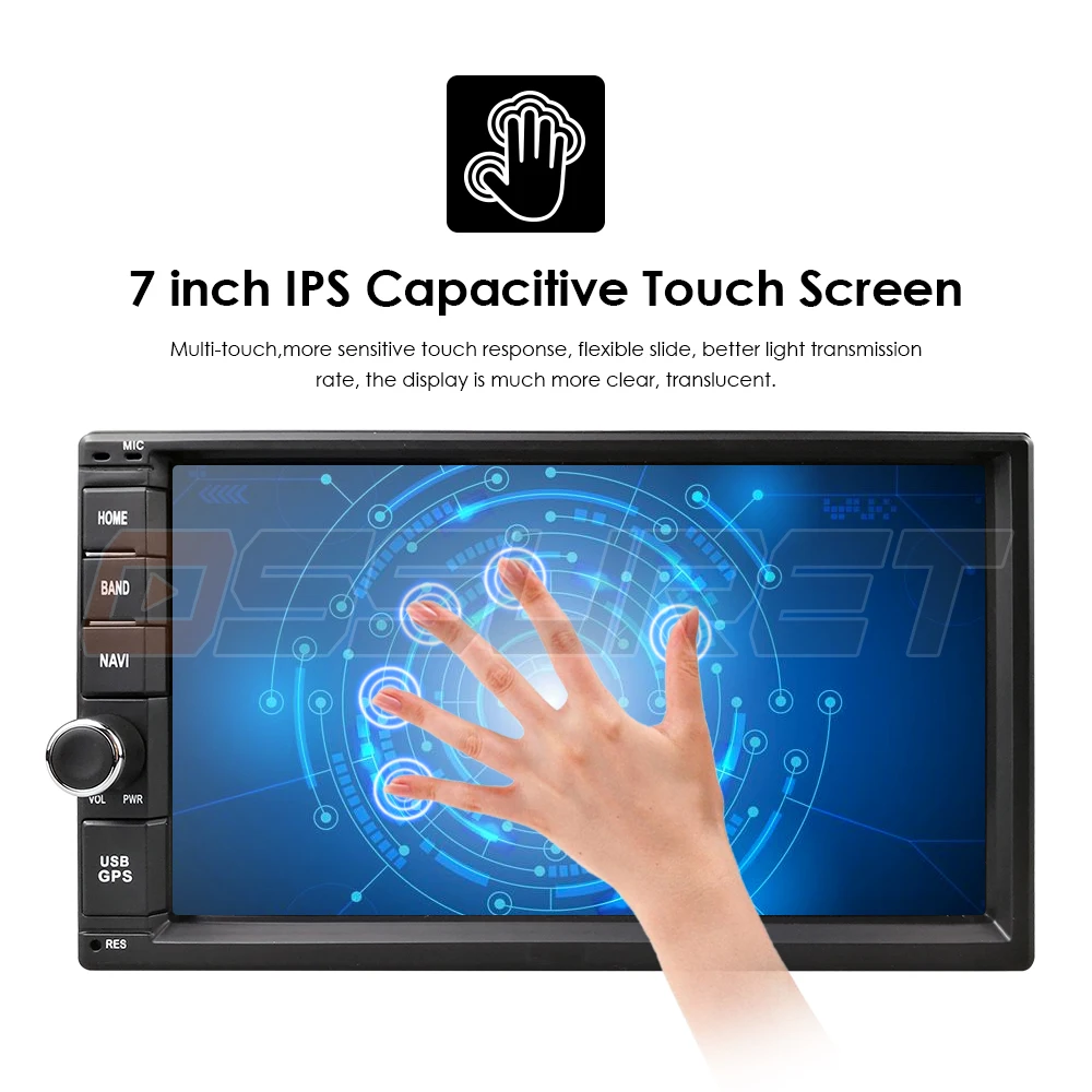 Flash Deal 7 Inch Android 9.0 Car Radio Stereo GPS Navigation Bluetooth USB SD 2 Din Touch Car Multimedia Player Audio Player Wifi Camera 10