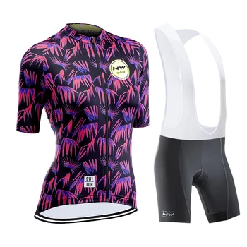 

NW 2020 New Women Cycling Set Summer Breathable MTB Bike Cycling Jersey Ropa Maillot Ciclismo Top Mountain Bike Bib Shorts Suit