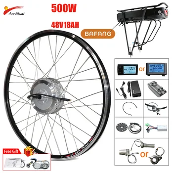 

Electric Bicycle Conversion Kit Front/Rear 48V 500W 26inch700C Brushless Motor Wheel Electric Bicycle Kit 48V18A Lithium Battery