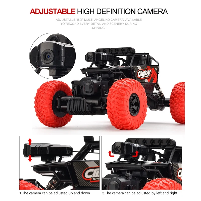 CRAZON RC автомобиль 1:18 Wifi FPV 2,4G 4WD внедорожник RC альпинистская машина RTR Подарочная игрушка на день рождения Рождество