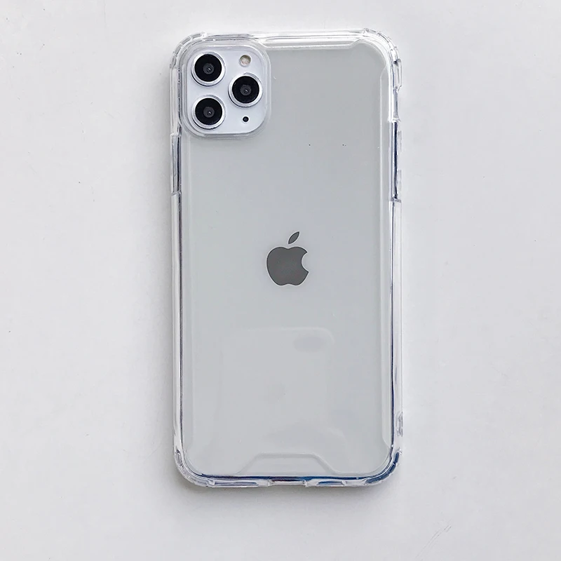 Hot Hybrid Shockproof Cover Case For Apple iPhone 11 Pro Max  11 Pro  11 Transparent TPU + PC Hard Acrylic Silicone shell Case (15)