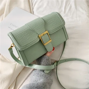 

Stone Pattern Women's For Bag 2020 New Fashion Simple Square Bag Fairy Shoulder Messenger Bag