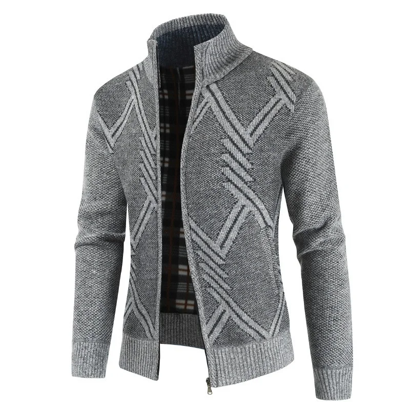 Geometric Printed Man Cardigan Knitted Sweater Coat Autumn Winter Men clothing Solid Casual Jacket Cardigan Zip Sweater Geometric Printed Man Cardigan Knitted Sweater Coat Autumn Winter Men clothing Solid Casual Jacket Cardigan Zip Sweater