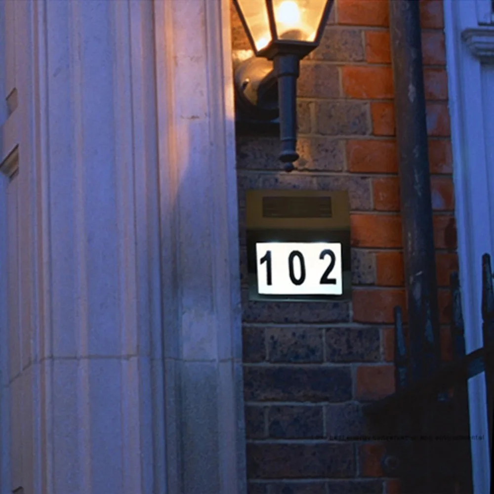 Прочный дверной светильник Открытый Светодиодный светильник знак Дом отель Адрес двери табличка настенные дверные фонари