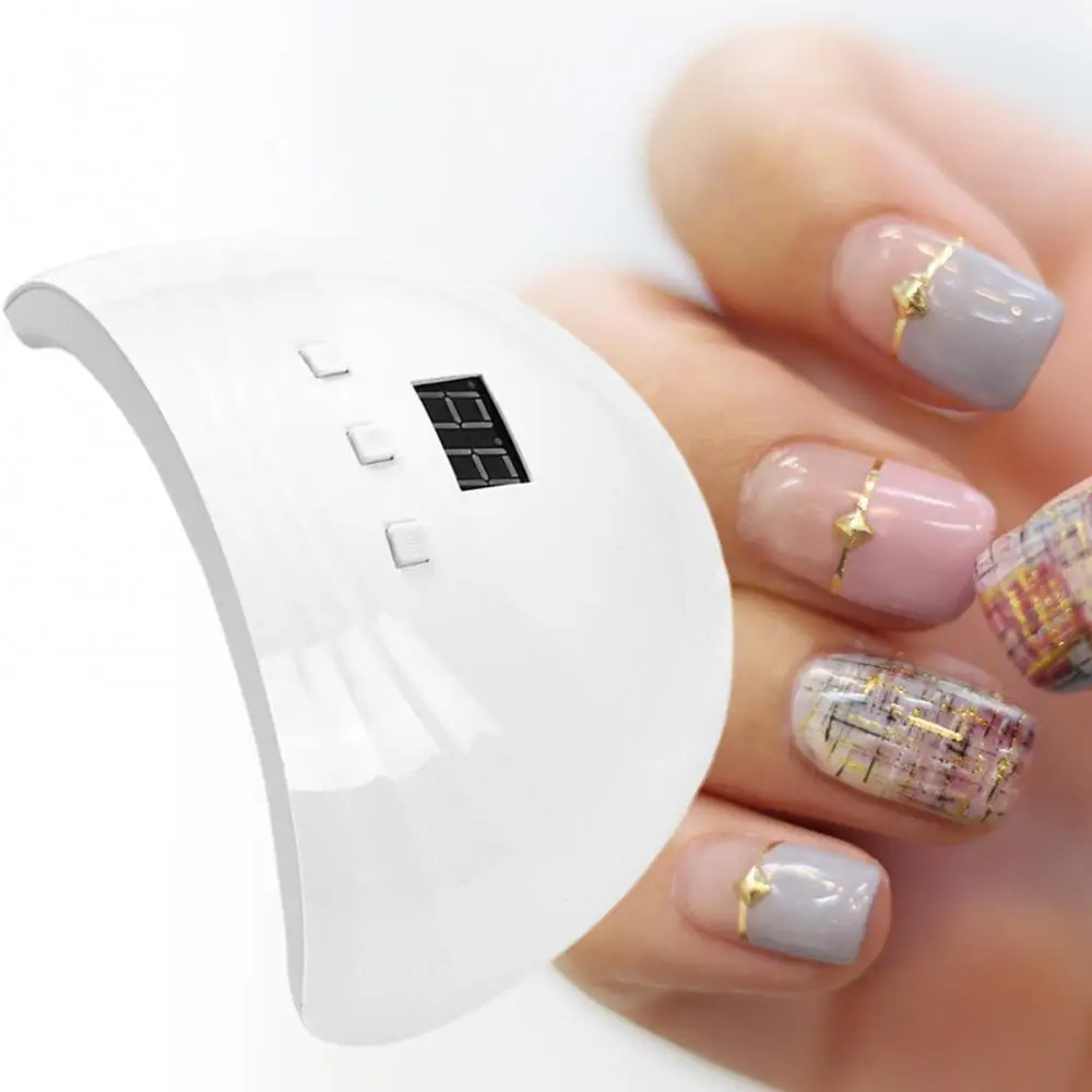 Nail Dryer Lamp UV LED Fingernail Toenail Gel Based Polishes Portable Curing Light 3 Timer Settings Smart Sensor | Красота и здоровье