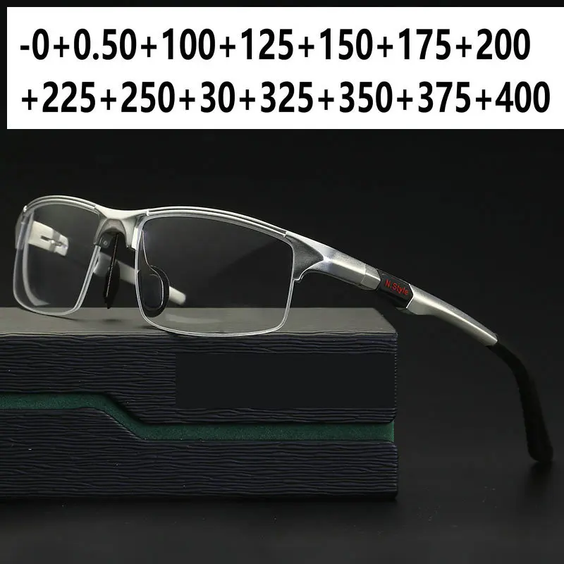 Sun Photochromic Aluminum Magnesium Progressive Reading Glasses Glasses Brand Designer Men Multi-focus Reading FML