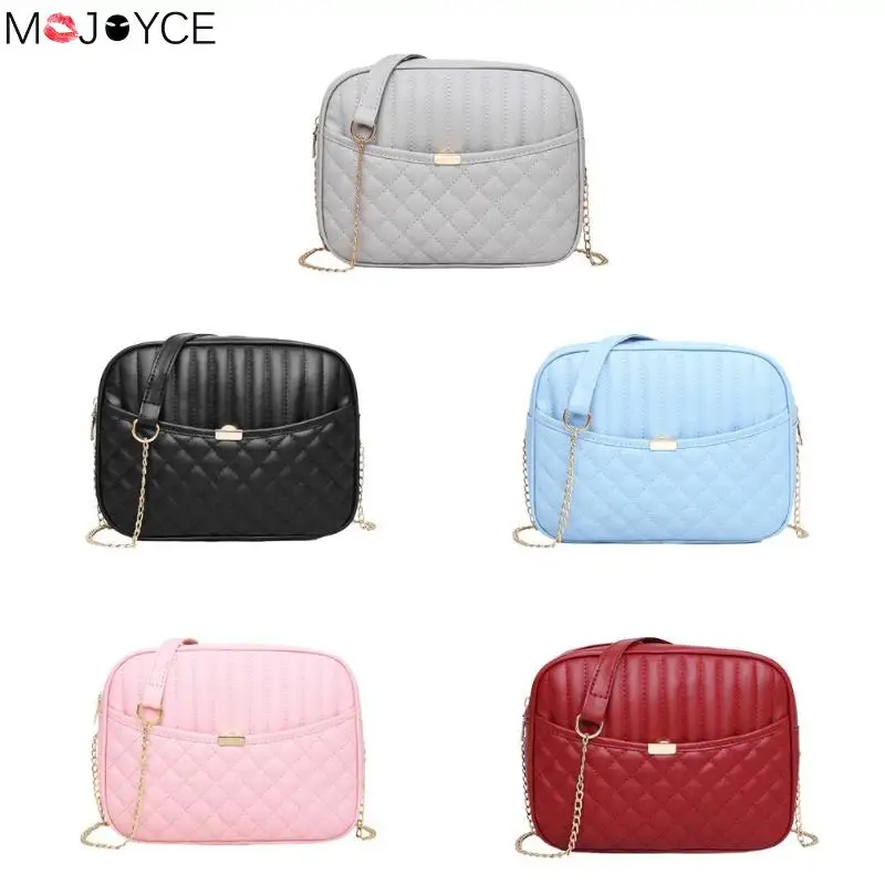 

Women Hot Sale New Fashion Shoulder Messenger Bag Women PU Leather Solid Purse Crossbody Bags Ladies Small Shoulder Handbag