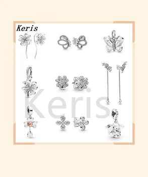 

High Quality Reproduction 1:1 100%925 Sterling Silver Miniature Elephant Beads Bracelet Set