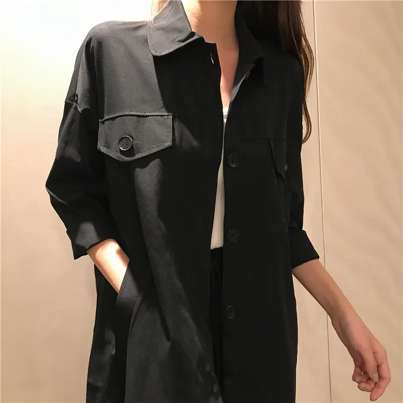 Trench Coat Female Autumn New Style Korean-style Middle Long Coat Double Purpose Elegant Slimming Cardigan Bandage Cloth Ov