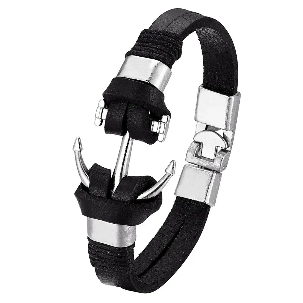 Новинка 2020 модный Бесконечный Браслет с якорем из пиратского сплава мужской