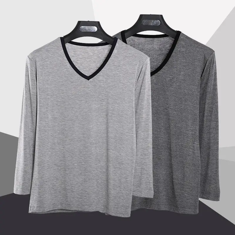 2019-New-Autumn-Modal-Sleep-Shirt-Sleep-Wear-Men-L-4xl-1174