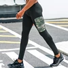 Nuevo diseño de bolsillo de camuflaje de Leggings de compresión Runnings entrenamiento medias de capa Base de Mens gimnasio Pantalones Pantalón sudadera deportiva Leggings ► Foto 3/5