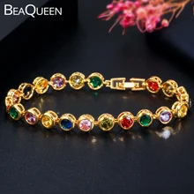 BeaQueen стильные Дубай желтые разноцветные круглые кубический
