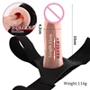 Hollow Silicone Strap-On Penis Male Extension Sleeve Lovetoy Adjustable Strapon Harness Suction Cup Dildo Lesbian Pants Sex Toys 1